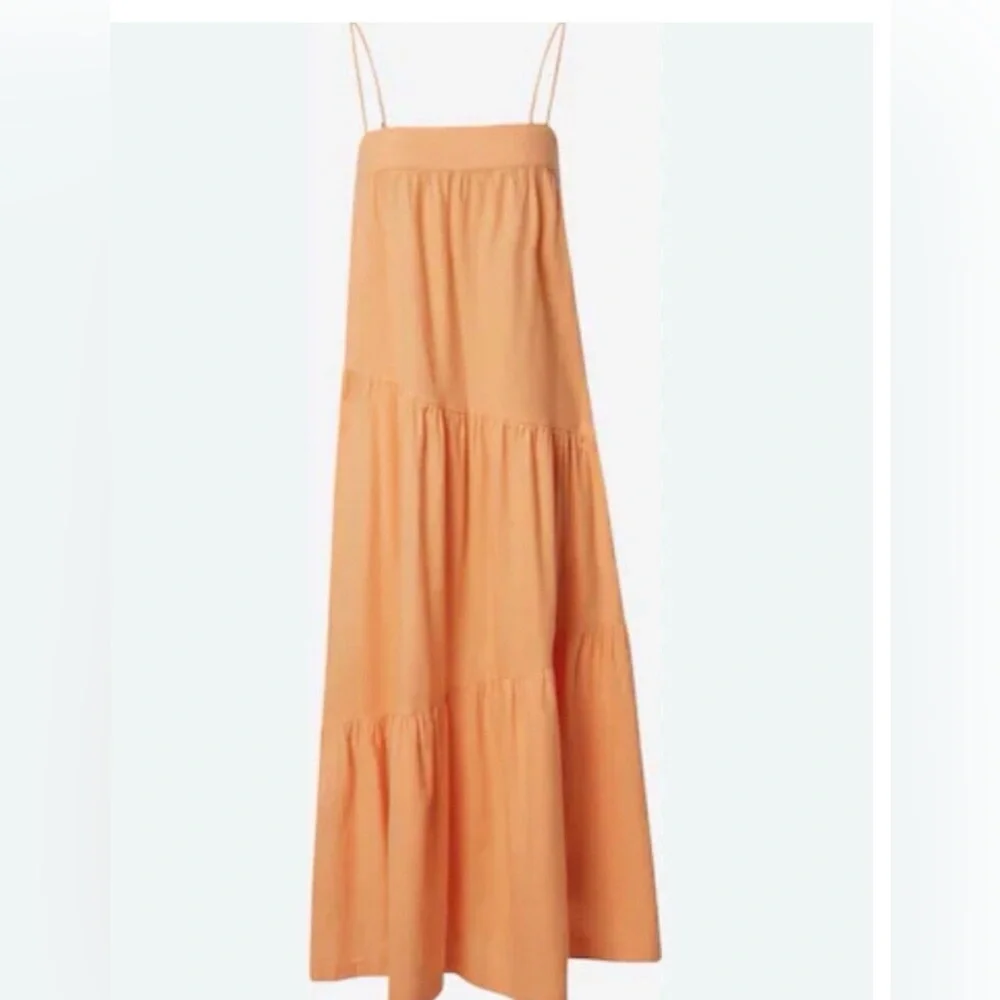 ABERCROMBIE & FITCH Maxi Dress XLP Orange NEW Casual Bohemian